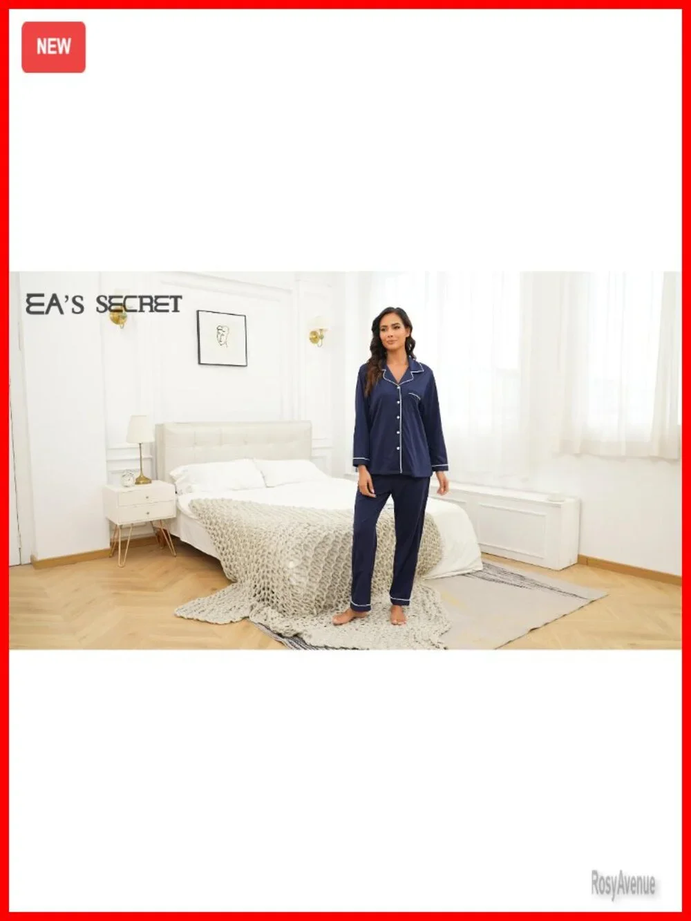 100% Cotton Pajama Set Short Sleeve Button Down Sleepwear Summer Lounge Set 2
